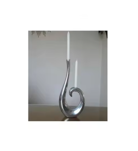 Trending High Selling Candle Stand Silver Plated Metal Candle Holder Home Hotel Villas and Wedding Decorative <b>Lighting</b> Supplies - Product Image 6
