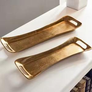 Plateau de service en métal classique, adapté aux présentations de table traditionnelles et au style de service - Product Image 5