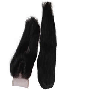 Paquete de cabello Premium con cierre hecho de cabello humano virgen: suave, natural y perfecto para crear peinados completos y sin costuras - Product Image 6