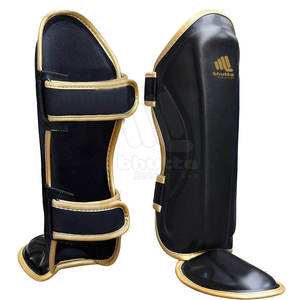 Protège-tibias en cuir de haute qualité 2026 pour l'entraînement MMA et la boxe - Équipement de protection respirant pour le cou-de-pied - Product Image 3