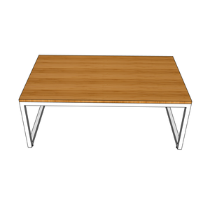 TB009 Minimalist Design Tea Bamboo <b>Sofa</b> <b>Table</b> 60x120x40cm Square Shape - Product Image 2