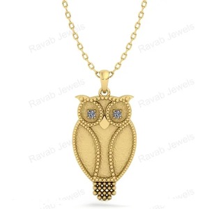 สินค้ามาใหม่จี้เปล่าดีไซน์นกฮูกเงินสเตอร์ลิง925สำหรับงานแต่งงานเครื่องประดับแบบทำมือพร้อมขี้เถ้าจากเรซิ่นสำหรับงานและที่เก็บน้ำนมแม่ - Product Image 6