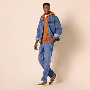 Sweat-shirt décontracté pour homme, noir, avec fermeture éclair sur le devant, coupe ample, manches longues et capuche à cordon de serrage - Product Image 5
