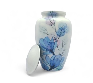 Urne funéraire et commémorative florale pour cendres humaines jusqu'à 200 lb, urne abordable pour cendres - Product Image 3