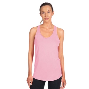 Débardeur sans manches à dos nageur Be Mindful Ladies Next Level Brand (couleurs assorties) en polyester et coton filé à anneaux - Product Image 1