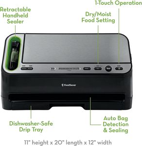 Máquina Selladora al Vacío 2 en 1 FoodSaver V4400 con Detección Automática de Bolsas y Kit de Inicio - Product Image 4
