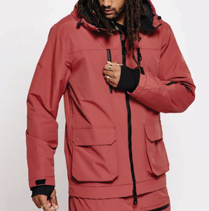 Último diseño Trajes de esquí para hombre con diseño de panel verde y blanco Mono de esquí de alta calidad Impermeable Ropa de snowboard de una pieza - Product Image 3
