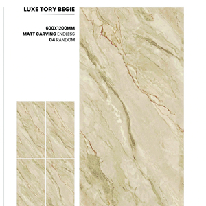 Baldosas de porcelana de alta resistencia 600x1200 con superficie resistente a los arañazos para pisos interiores de lujo - Product Image 1