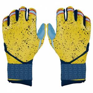 Custom Made Professional Baseball Batting <b>Gloves</b> Breathable Eco-Friendly Quick-Dry <b>Heavy</b> <b>Duty</b> Leather & PU Customizable - Product Image 1