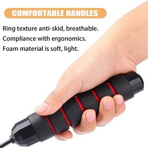 เชือกกระโดดยางแบบมีล็อคในตัวสำหรับเล่นกีฬาออกกำลังกายในยิมเชือกกระโดดแบบไม่ลื่นดูดซับด้วยตนเอง - Product Image 5