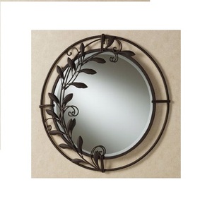 New Style Home Decorative <b>Metal</b> wall <b>mirror</b> Used For Living Rooms <b>Black</b> Finished At Lower Sale Price - Product Image 1