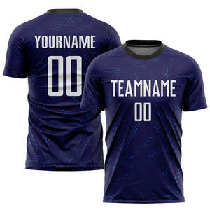 Maillot de football personnalisé en gros, léger, à séchage rapide, respirant, unisexe, pour adulte, avec nom et numéro, 100 % polyester, manches courtes - Product Image 4