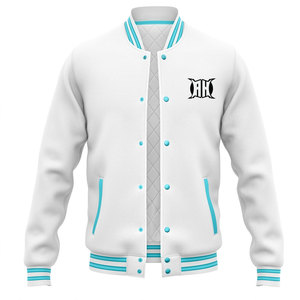 Nuevas chaquetas de bombardero de béisbol con letras personalizadas de moda para parejas bordado con capucha de calle alta con revestimiento de patrón de primavera - Product Image 3