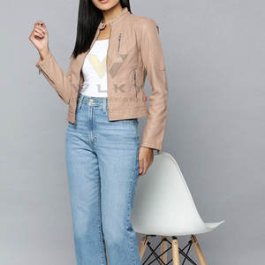 New Arrival <b>Women</b> Leather <b>Jacket</b> High Quality <b>Women</b> Leather <b>Jacket</b> <b>Light</b> Weight <b>Women</b> Leather <b>Jacket</b> - Product Image 4