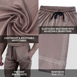 Pantalones Cortos Deportivos Ligeros de Verano de 5 Pulgadas con Cordón y Cintura Elástica de Secado Rápido para Playa, Gimnasio, Entrenamiento, Correr, Color Sólido - Product Image 6