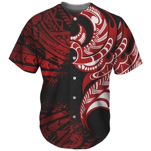 Maillot de baseball unisexe à imprimé floral, manches longues, respirant, en polyester, vêtement de sport d'été, coupe classique, fermeture boutonnée - Product Image 2