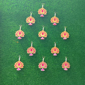 ที่แขวนรูปดอกบัวสำหรับตกแต่งบ้าน,ที่แขวนดอกบัวสำหรับตกแต่งบ้านงานขึ้นบ้านใหม่ฉากหลังสไตล์มงคลบัวสีชมพู - Product Image 1