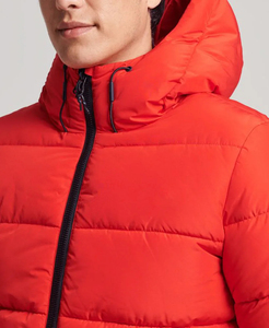 Veste matelassée personnalisée avec logo OEM, à capuche, en toile imperméable et respirante, chaude pour l'extérieur, nouvelle mode hiver - Product Image 4