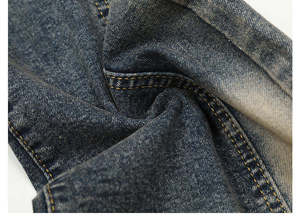 Pantalones Vaqueros Personalizados de Alta Calidad para Hombre, Diseño Holgado y Informal, Teñido Liso, Pantalones Vaqueros Personalizables a la Moda - Product Image 5