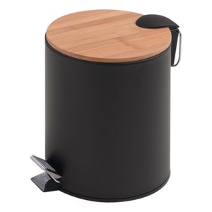 ถังขยะในห้องน้ำ KENTA สีดำ รุ่น 1409 41 พร้อมฝาปิดแบบเหยียบ ความจุ 5 ลิตร สำหรับห้องน้ำ Gedy - Product Image 1