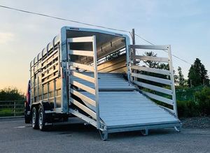 Heavy Duty Livestock <b>Farm</b> <b>Trailer</b> For Sale Multi Axle Strong Chassis Ventilated Panels High Capacity Transport Efficient - Product Image 2