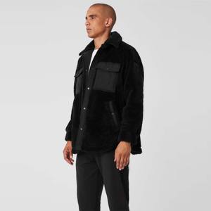 <b>Mens</b> <b>Sherpa</b> <b>Fleece</b> Jacket - Warm and Cozy Full-Zip Jacket with Soft <b>Fleece</b> Lining, Perfect for Winter, Outdoor Adventures - Product Image 3