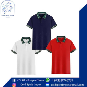 Manches courtes personnalisées de style solide pour les hauts de t-shirts polo Conception de texte et de logo personnalisable décontractée - Product Image 6