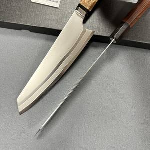 سكين مطبخ ياباني XC606R رائج البيع بمقبض خشبي وشفرة من الفولاذ المركب، سكين كيريتسوكي ياباني حاد من الفولاذ المقاوم للصدأ - Product Image 6