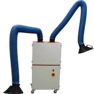 H&S WELDING <b>SMOKE</b> DUST PURIFIER SOLDERING FUME <b>EXTRACTOR</b> DUAL-ARM 220V 2.2KW MOVABLE NEW - Product Image 1