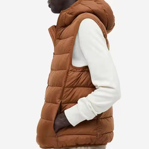 Chaleco acolchado ajustado más vendido, ropa de moda de poliéster transpirable y cómoda para uso al aire libre en invierno, cuello mandarín - Product Image 6