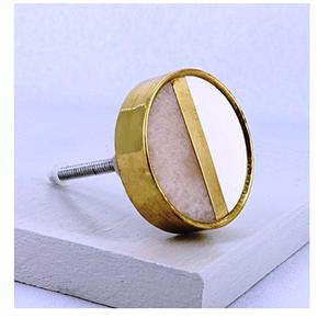 Tirador de puerta dorado de resina de dos tonos Perillas de mármol más vendidas con tamaño de forma de color personalizado Hecho EN LA India Artículo - Product Image 1