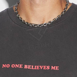 Camisetas de Hombre de Alta Calidad en Tejido de Rizo de Algodón Pesado y Fibra de Bambú, Tallas Grandes, Personalizables, Casuales, Transpirables y Ecológicas - Product Image 4