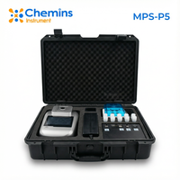 Analyseur de qualité de l'eau multi-paramètres portable Chemins MPS P5 avec écran tactile de 4,3 pouces, test du pH et de l'ammoniac
