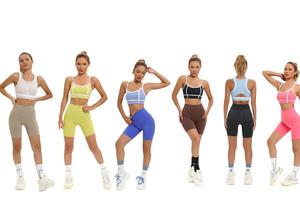 High Quality Gym Yoga <b>Shorts</b> <b>for</b> <b>Women</b> <b>Short</b> <b>Leggings</b> Custom Logo High Waist Washed Fabric Pattern Decoration Wholesale Supply - Product Image 6