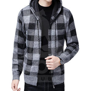 Vestes pour hommes de haute qualité personnalisées par l'usine directe, boutons en corne, devant uni, 100% polaire, 360g, surdimensionnées, hiver, style urbain - Product Image 2