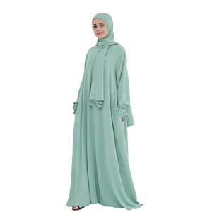 Robe Abaya pour femmes musulmanes, vêtements islamiques traditionnels, mode musulmane de Dubaï, robe hijab - Product Image 3