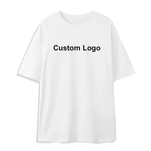 قميص نسائي فضفاض برقبة دائرية من أشهر القمصان في أمريكا وأوروبا لعام 2024 مطبوع عليه شعار مخصص