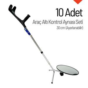 Juego de Espejos de Inspección para Automóvil Ajustables de 30 cm y Diez Piezas - Product Image 1