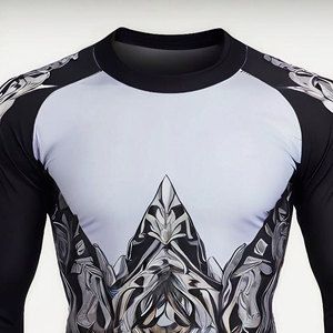 2025 mejor calidad Premium logotipo personalizable mujer Rash Guard conjunto corto de talla grande entrenamiento térmico atletismo para verano - Product Image 5