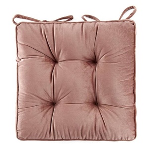 Pastoral Solid Style Cotton Cloth Seat Cushion Round Dining <b>Chair</b> Mat With String Office <b>Chair</b> Small Floral Student Stool <b>Pad</b> - Product Image 2