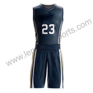Sublimation complète Pratique Réversible toutes les couleurs Logo personnalisé Uniformes Gris Ensemble de maillots de basket-ball pour hommes - Product Image 4