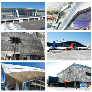 Panneau de revêtement mural en aluminium imperméable décoratif 3D à lattes ondulées <span class=keywords><strong>pour</strong></span> l'intérieur et l'extérieur des halls d'hôtels - Product Image 6