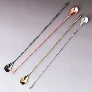 Cuillère de bar en laiton massif avec grande poignée de canard Utilisations pour bar à cocktails Accessoires de bar de meilleure qualité - Product Image 5