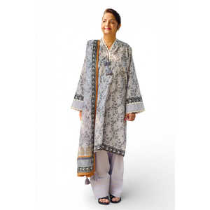 Conjunto de Traje de 3 Piezas Estampado para Mujer con Dupatta CL-62115 Modelo A - Product Image 1