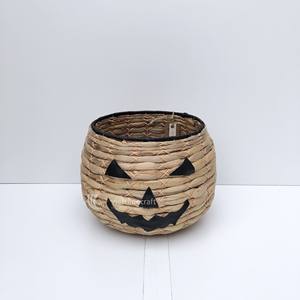 Halloween Vintage Woven <b>Basket</b> Collection Eco-Friendly Wicker Jack-o'-lantern Ghost Trick-or-Treat Pails Kitchen <b>Wardrobe</b> - Product Image 6