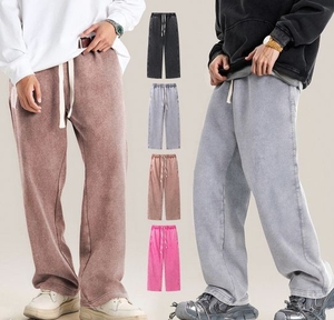 กางเกงยีนส์ทรงสลิมฟิตของผู้ชายวินเทจสไตล์ฮิปฮอปกางเกงลำลองทรงยาวตรงติดกระดุมตกแต่งระบายอากาศได้ดีทันสมัยสำหรับฤดูร้อนฤดูใบไม้ร่วง - Product Image 5