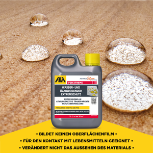 FILA Solutions d'entretien des surfaces FOB XTREME Scellant hydrofuge et oléofuge pour pierre, sans danger pour les aliments, pour granit, béton, terre cuite, carrelage de carrière - Product Image 6