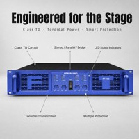 Amplificateur de puissance professionnel 4 canaux