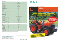 Ubota-ractor iesel 3408, brazo de montaje