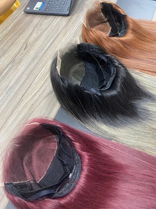 Perruque à fermeture HD en dentelle, cheveux humains Remy vietnamiens, double épaisseur, sans colle, pointes pleines, toutes couleurs - Product Image 4